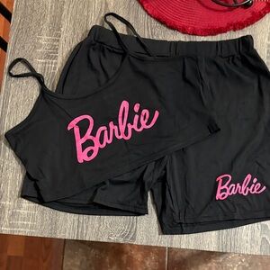 Barbie Black Set with Pink Logo